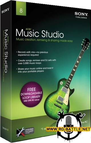 Sony ACID Music Studio 8.0 Build 178 + Rus